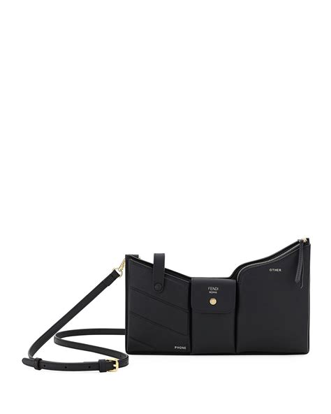 fendi bustine three-pocket century calf crossbody bag|Fendi handbags.